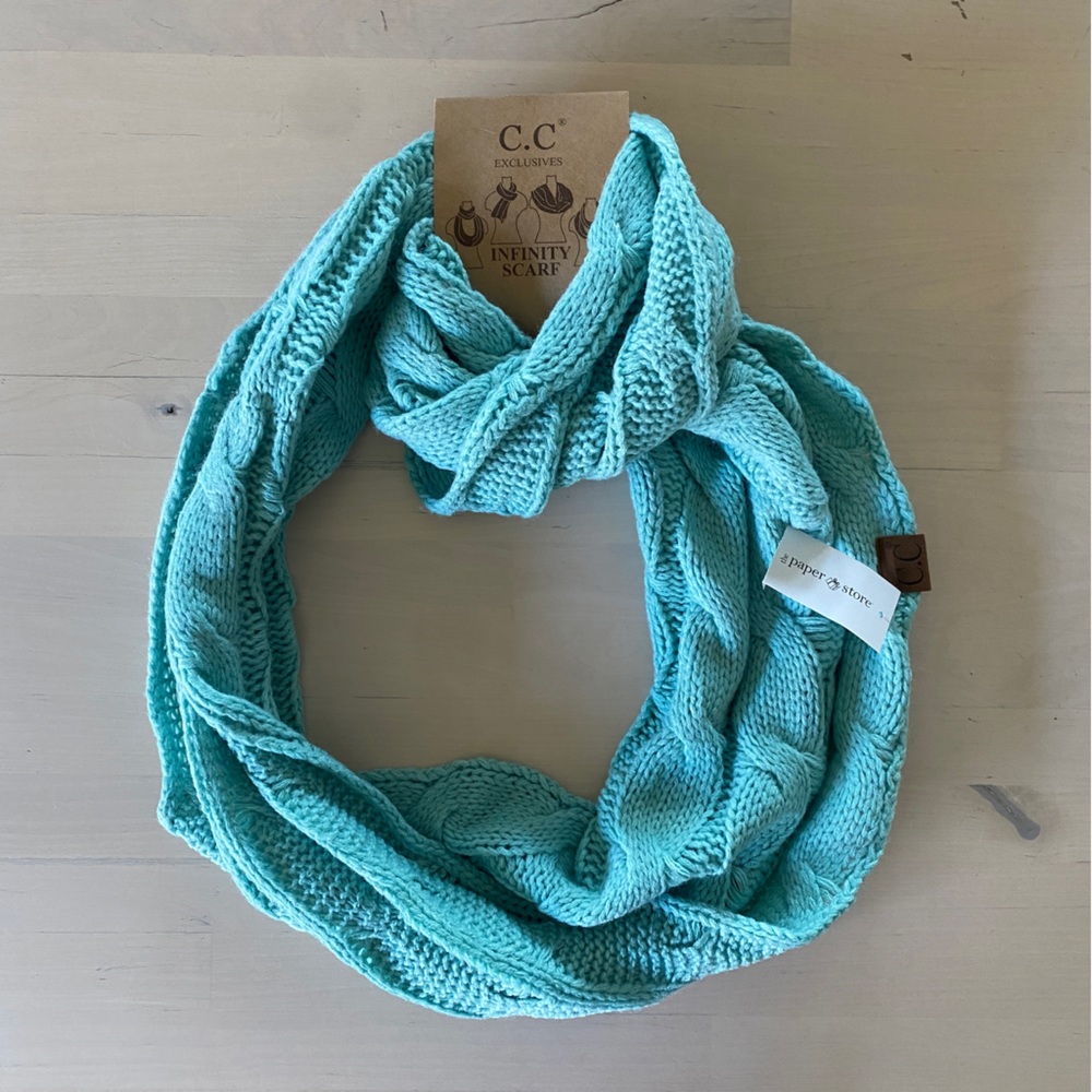 NWT C.C Infinity Scarf in Mint Color by The Paper Store